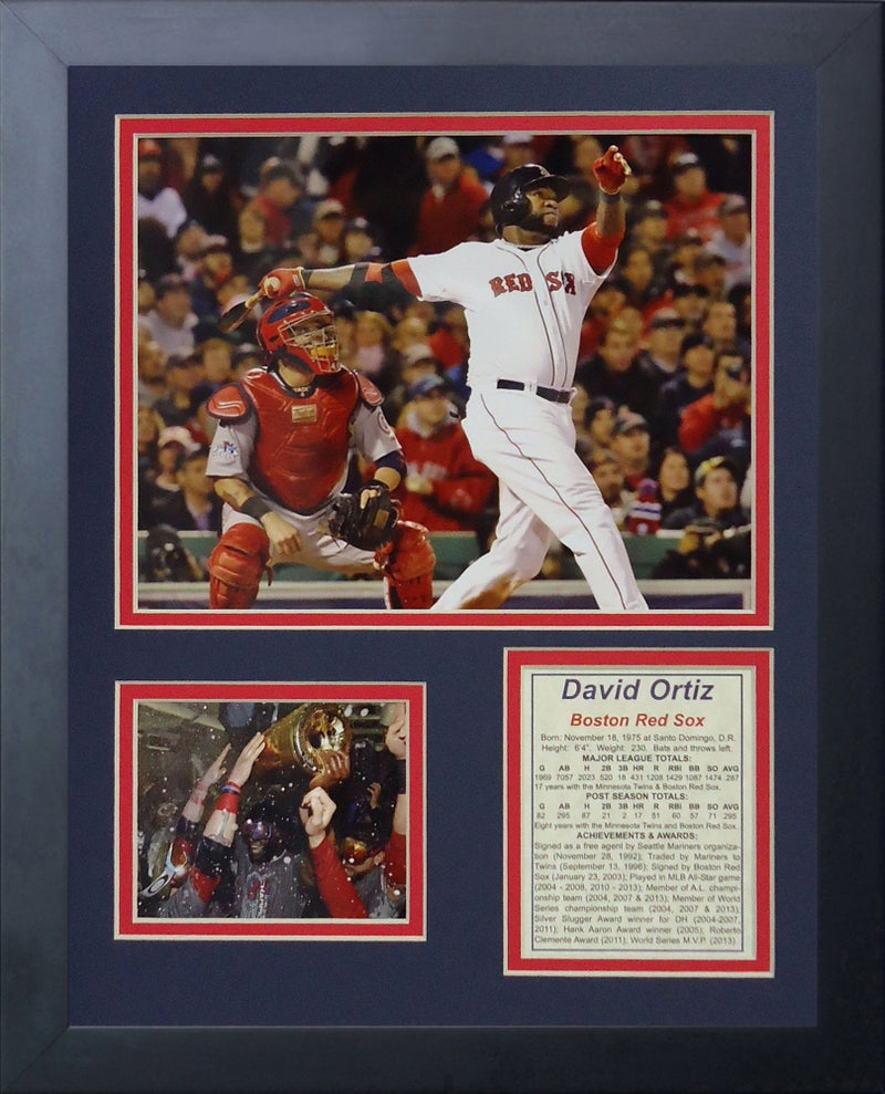 Legends Never Die "David Ortiz World Series MVP Framed Photo Collage, 11 x 14-Inch, (46958U)